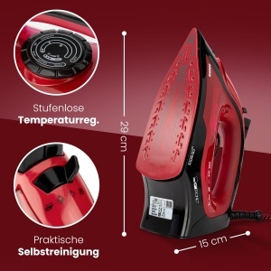 Fier de calcat Clatronic DB 3752, 2200W, rezervor 250ml, talpa ceramica - Img 7