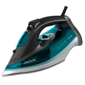 Fier de calcat cu abur Cecotec Fast&Furious 5040 Absolute. Putere mare de 3000 W, abur de 65 g/min, explozie de abur de 230 g/min, talpa cu glisare turbo, mod Eco, sistem de siguranta cu oprire automata, oprire la picurare - Img 1