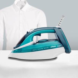 Fier de calcat cu abur Ufesa Argon 3000W, max 200gr si cursa variabila cu abur 0-40gr/min, talpa ceramica, abur sau uscat, sistem triplu anticalcar, anti-picurare - Img 3