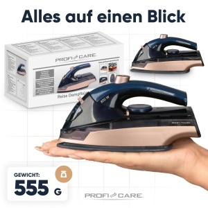 Fier de calcat portabil ProfiCare PC DB 3125, 800W, ceramica, rezervor 40ml - Img 7