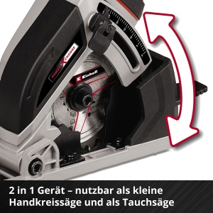 Fierastrau circular Einhell TE-CS 1889 Li Solo compact reglare fara unelte fara acumulator - Img 9