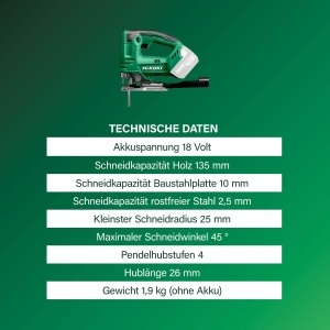 Fierastrau cu acumulator HiKOKI CJ18DA, 18V, 26mm, LED, fara acumulator - Img 3