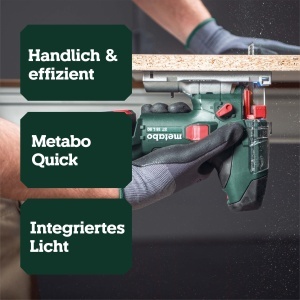 Fierastrau cu acumulator Metabo ST 18 L 90, 18V, 90mm, schimbare rapida a lamei - Img 2