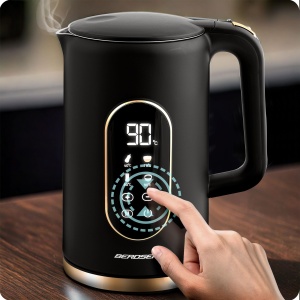 Fierbator Berdsen 1,7L 2200W cu Control Temperatura si Design Elegant Negru Auriu - Img 5