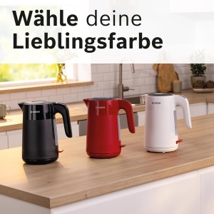 Fierbator de apa Bosch MyMoment TWK2M163, 1.7 L, 2400 W, Negru mat - Img 9