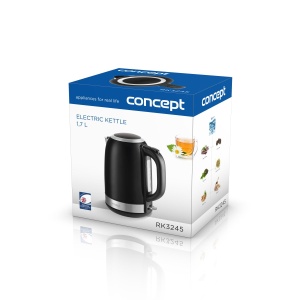 Fierbator de apa CONCEPT Hausgerate RK3245, 1,7 L, 2200 W, inox, negru - Img 5