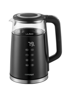 Fierbator de apa Concept RK4100, 1.7L, 1850-2200W, Negru