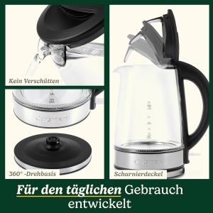 Fierbator de apa Cuisinart 1,7L cu control variabil al temperaturii, 3KW - Img 5