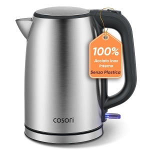 Fierbator electric COSORI, 1.7 litri, 2200W, inox, fara plastic