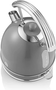 Fierbator electric Swan Retro, 1.8L, 3000W, design vintage, gri - Img 6
