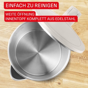 Fierbator electric Tefal KO140BE0, 1.5 litri, culoare gri, cu izolatie dubla - Img 6