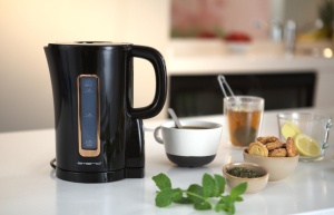 Fierbator Emerio WK-125130, 1.7 Litri, 2200 W, NegruAuriu, BPA Free - Img 2