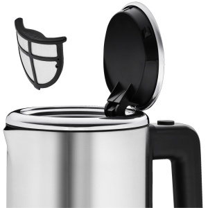 Fierbator WMF KUCHENminis 0,8 l, 1800 W, ceainic de calatorie, cromargan mat/argintiu - Img 5