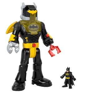 Figurina Batman cu Exo-Anzug Imaginext Fisher-Price, 30 cm, cu lumini si sunete