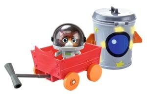 Figurina Cosmo cu Raumkapsel - Smoby 44 Cats, 7.7 cm, pentru copii de la 3 ani
