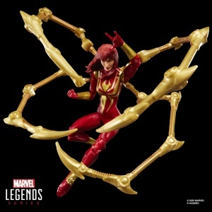 Figurina de actiune Hasbro Marvel Legends Mary Jane Watson Iron Spider, 15 cm, 7 accesorii - Img 6