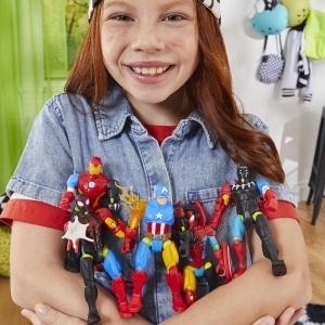 Figurina de actiune MixMashers Marvel Spider-Man, 12 cm, cu accesorii - Img 9
