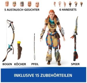 Figurina de colectie Aloy Deluxe, 15 cm, cu 15 accesorii, pentru fani PS5 - Img 6