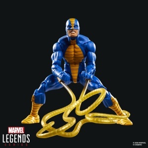 Figurina de colectie Marvel Legends Constrictor 15 cm, design retro, accesorii incluse - Img 7