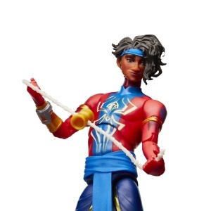 Figurina de colectie Marvel Legends Pavitr Prabhakar, 15 cm, rosu si albastru - Img 3