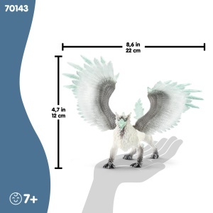 Figurina de colectie Schleich Eisgreif 70143 22 x 9 x 12 cm Detalii transparente - Img 6