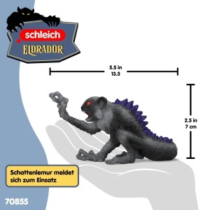 Figurina de colectie Schleich Schatten-Lemur 70855, 13 x 6 x 7 cm - Img 5