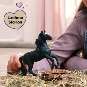 Figurina de joc Lusitano Hengst Schleich 14918, 13 x 4 x 11 cm, detalii realiste - Img 2