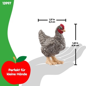 Figurina de jucarie - Schleich Plymouth Rock - Huhn, 2 x 4 x 4 cm - Img 5