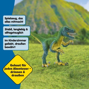 Figurina Dinosaur Schleich Velociraptor 14585, 18 x 6 x 10 cm, Detalii Realiste - Img 6