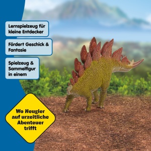 Figurina Dinosaur Stegosaurus Schleich, 5 x 20 x 10 cm, design realist - Img 3
