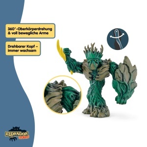 Figurina Dschungelherrscher Schleich 70151 14 x 7 x 11.4 cm Detalii realiste - Img 4