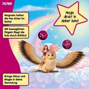 Figurina Elfa cu Bufnita Stralucitoare Schleich BAYALA 4 Piese Pentru copii de la 5 ani - Img 4