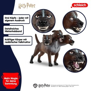 Figurina Harry Potter Schleich Fluffy, 17 x 5 x 13 cm, cu maxilar mobil - Img 4