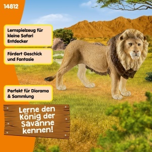 Figurina Leu Schleich 14812 4 x 12 x 7 cm Jucarie educativa pentru copii - Img 7
