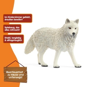 Figurina Polarwolf Schleich WILD Life, 8 x 3 x 6 cm, pentru copii de la 3 ani - Img 4