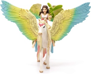 Figurina Schleich BAYALA Surah cu Pegasus Stralucitor, 3 Piese, pentru Copii de la 5 Ani - Img 9