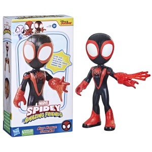 Figurina Spider-Man Miles Morales, 22,5 cm, Jucarie pentru copii, Culoare RosuAlbastru - Img 2
