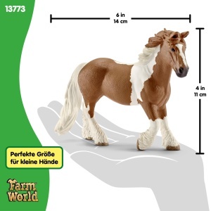 Figurina Tinker Stute Schleich 13773, 14 x 5 x 11 cm, Culoare Brown-White - Img 5