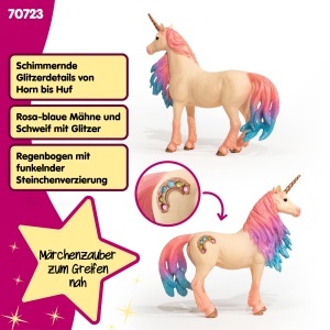 Figurina Unicorn Marshmallow Schleich BAYALA, 13 x 4 x 13 cm, culori stralucitoare - Img 3