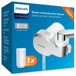 Filtru apa de robinet Philips AWP3705P110, 1000L, microfiltrare, afisaj digital