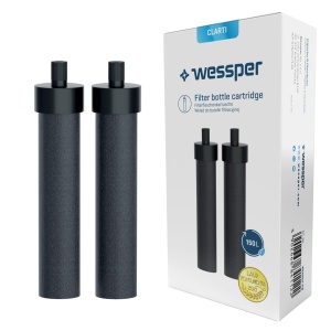 Filtru apa Wessper Clarti ActiveMax pentru sticle reutilizabile 2 bucati negru