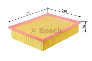 Filtru de aer Bosch S3747 pentru masini - rezistenta la umezeala, dimensiuni 276x218x58.3 mm - Img 3