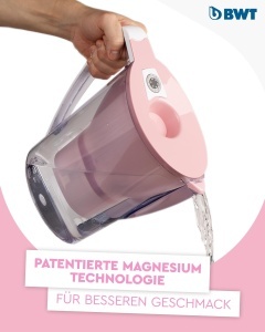 Filtru de apa BWT AQUAlizer Home, cu magneziu, roz, compact - Img 3