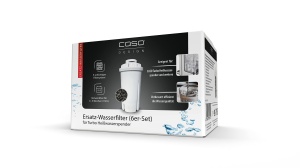 Filtru de apa de schimb CASO (set de 6) - pentru dozatoare de apa calda, imbunatatirea calitatii apei, reducerea calcarului, clorului si poluantilor, principiul de filtrare cu 5 straturi - Img 1