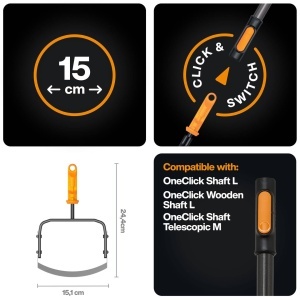 Fiskars OneClick Push-Pull Weeder Unelte Gradina Ergonomic - Img 2