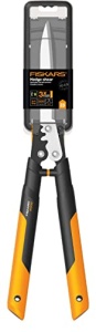 Fiskars PowerGear X Geared Trimmer pentru gard viu, acoperit antiaderent, lame din otel de inalta calitate, lungime: 63 cm, negru/portocaliu, HSX92, 1023631 - Img 11