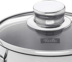 Fissler Happchen Oala Inox 1L cu Capac din Sticla Compatibila Inductie Argintiu - Img 2