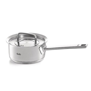 Fissler Original Profi Collection/cratita din otel inoxidabil (O 16 cm, 1,4 L) Oala mica cu lapte cu capac metalic, scalare interioara - inductie