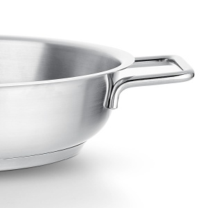 Fissler Pure Collection/Tigaie din otel inoxidabil (O 28 cm) Tigaie neacoperita, scara interioara, margine inalta, garantie de 10 ani - inductie - Img 3