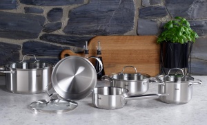 Fissler San Francisco/Oala din otel inoxidabil (1,9 L - O 16 cm) Cratita cu capac de sticla, Margine de turnare, Scala de masurare - Inductie - Img 3